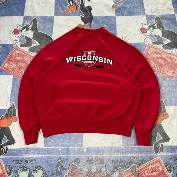 Wisconsin badgers hockey crewneck sweatshirt - Picture 1 of 3
